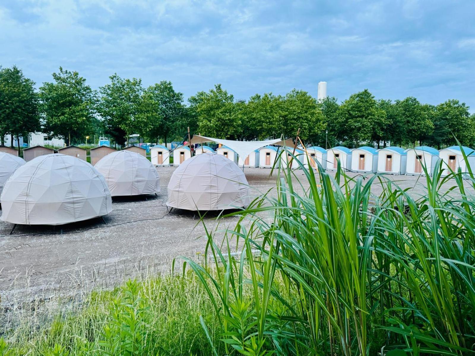 הרטן Glamping In Der Zeche Ewald Herten מראה חיצוני תמונה